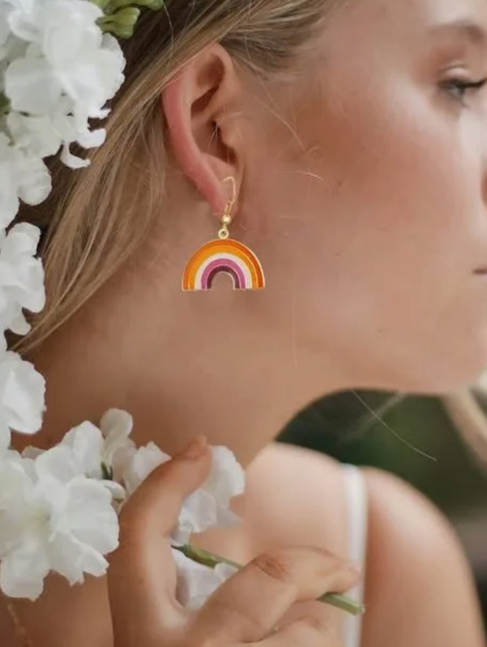 Rainbow NEW IN PACKAGE DANGLE EARRINGS